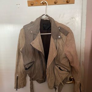 All Saint suede moto jacket